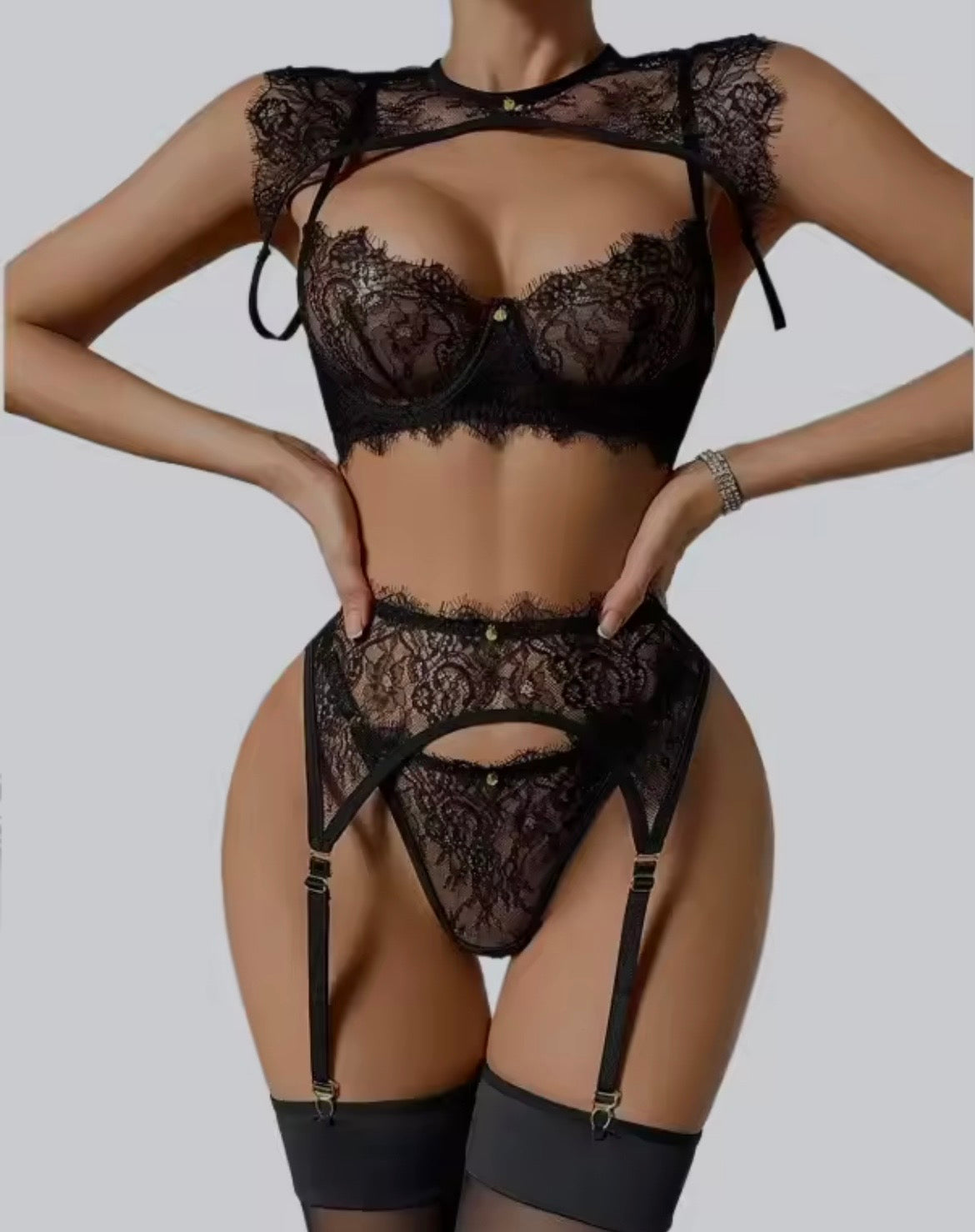 Chanel Mesh Set + Stockings
