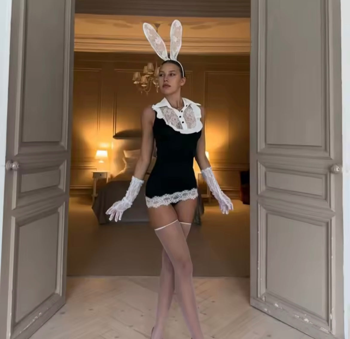 Ambria Full Set (HeadBand, Stockings + Gloves)