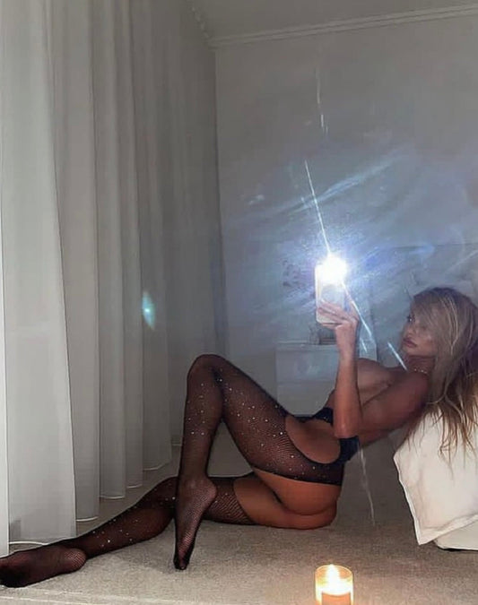 Rhinestone tights