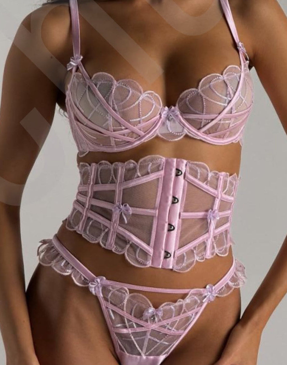 Alina Bow Corset Set