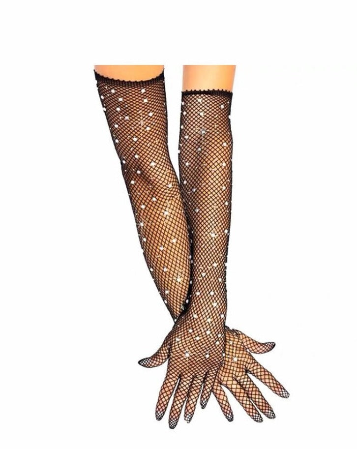 Rhinestone Gloves